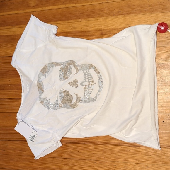 NWT Zadig & Voltaire Tunisien MC skull camo tee size medium - Picture 1 of 11